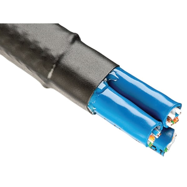 Kable Kontrol 2:1 Heat Shrink Tubing - 1/8" Diameter - 4' ft - Black - Dual Wall Adhesive Lined - HS501-1-BLACK