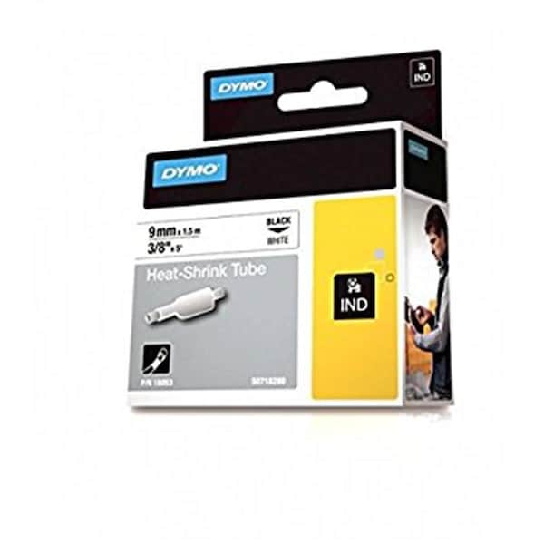 Dymo Rhino 0.37 in. White Heat Shrink Tubing - 784-18053