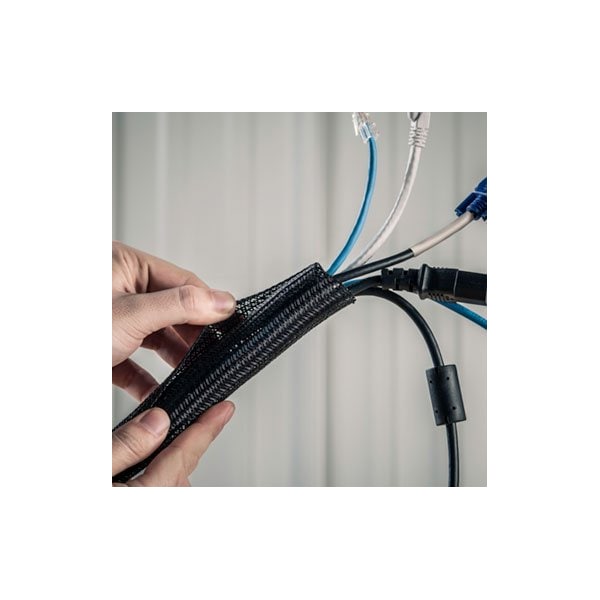 F6 Self Wrap Braided Tubing, White  3/4 50ft ROLL - F6N0.75WH