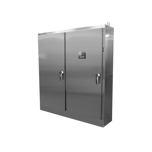 Nvent Hoffman 304 Stainless Steel Electrical Enclosures, 84.12 in H, 18.12 in D, 158 in W, NEMA 4X, Hinged - A84XM4EW18SSN4