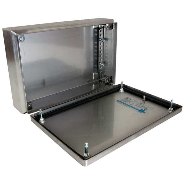 Rittal 304 Stainless Steel Electrical Enclosures, 5.90 in H, 3.10 in D, 12 in W, NEMA 4X, 12, Screw On - 1522010