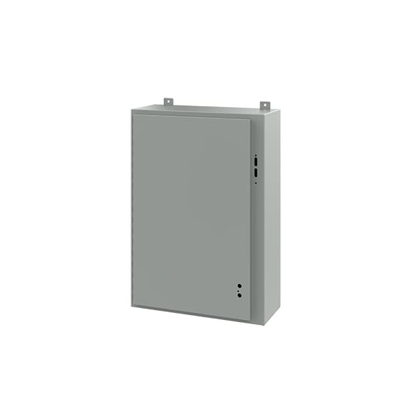 Nvent Hoffman Mild Steel Electrical Enclosures, 36 in H, 10 in D, 25.38 in W, NEMA 12, Hinged - A36SA2610LP