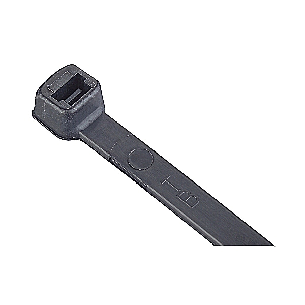 Abb L-4-18-0-M, CABLE TIE 18LB 4IN UV BLK 1-PC BULK, PK 1000 - L-4-18-0-M