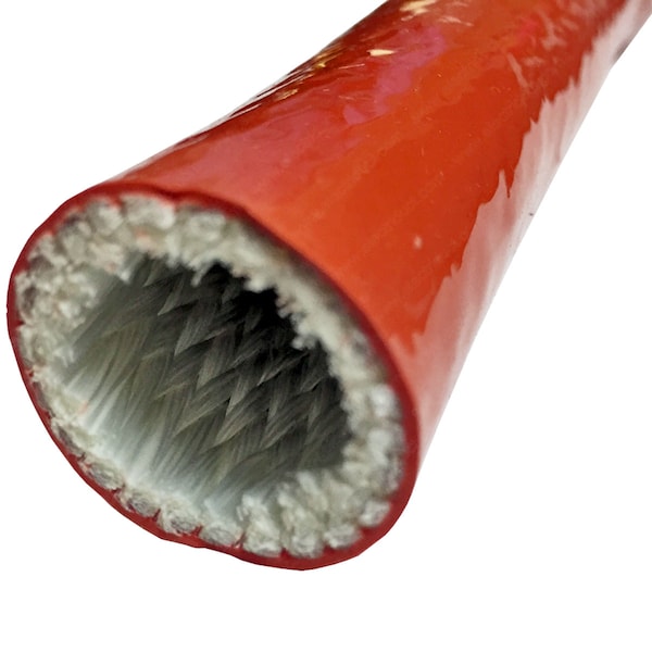Electriduct Thermo Armor Silicone Coated Fiberglass Sleeve- 5/16" x 10FT- Red - BS-J-SRF-031-10-RD