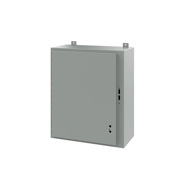 Nvent Hoffman Mild Steel Electrical Enclosures, 30 in H, 12 in D, 25.38 in W, NEMA 12, Hinged - A30SA2612LP