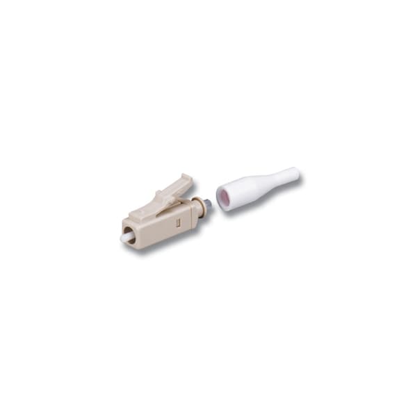 Siemon LC SIMPLEX SINGLEMODE, CONNECTOR BUFFERED FIBER, WHITE BOOT ROHS - 252970