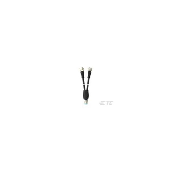 Te Connectivity M12 Y conn Male to 2xM12 Female A - 1-2273107-4