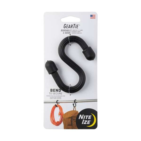 Nite Ize S Hook, Metal, Rubber Coated, 3 1/32 in L - GTS-01-R6