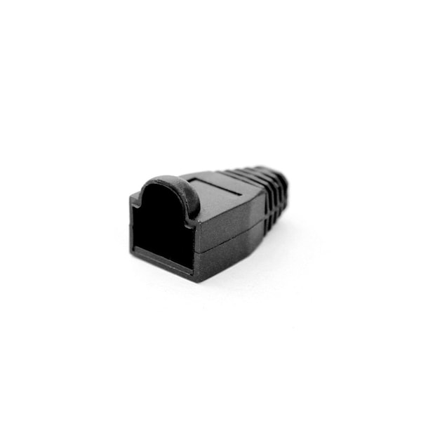 Quest Technology International Rj45 Strain Relief Boots, 50 Pack - Black - NMB-1001