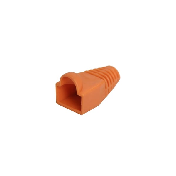 Quest Technology International Rj45 Strain Relief Boots, 50 Pack - Orange - NMB-1010