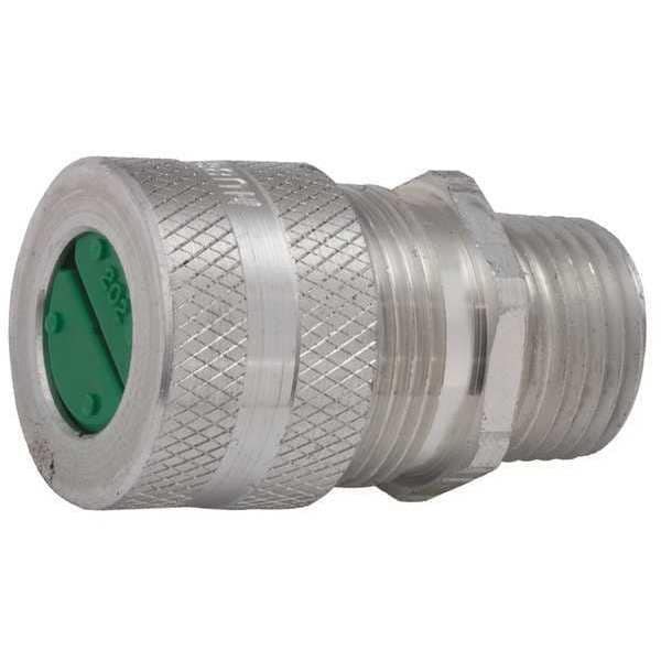 Raco Cord Connector, Silver, 7/8" L, Aluminum - 4801-3
