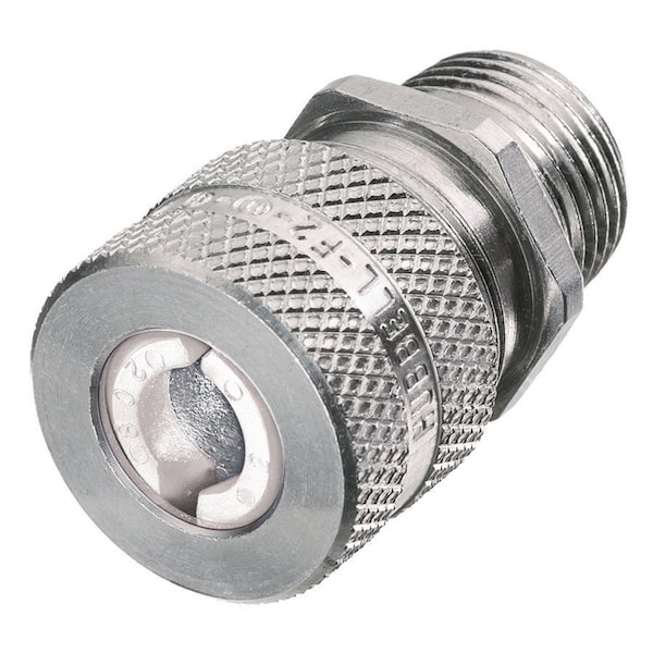 Hubbell Wiring Device-Kellems Kellems Wire Management, Cord Connectors, Straight Male, .31-.38", 1/4", Aluminum - SHC1005