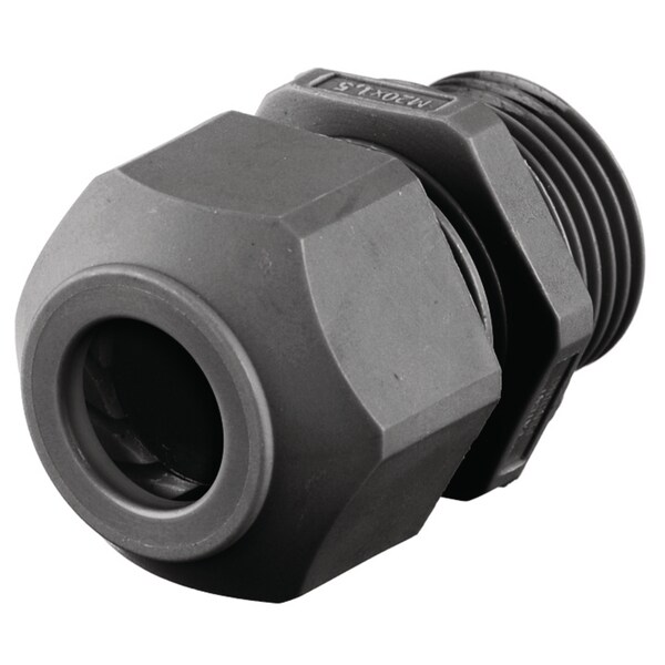 Hubbell Wiring Device-Kellems Kellems Wire Management, Cord Connectors, European Style, .49-.71", 25MM, Black - SECM25B