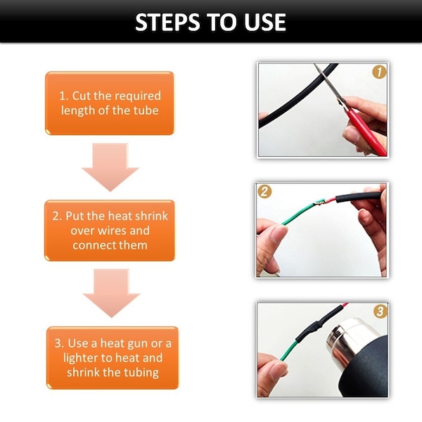 Kable Kontrol Kable Kontrol® Dual Wall Adhesive Lined Heat Shrink Tubing - 4:1 Ratio - 1/2" Inside Dia - Clear - 4' Long Stick - HS462-CL