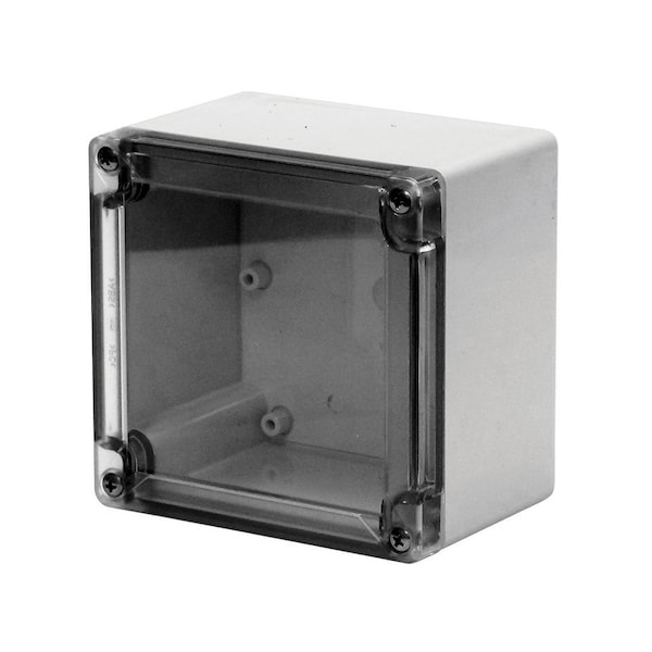 Vynckier ABS Electrical Enclosures, 9.92 in H, 4.72 in D, 6.38 in W, NEMA 4X, Screw On - MBG100605ABSCT