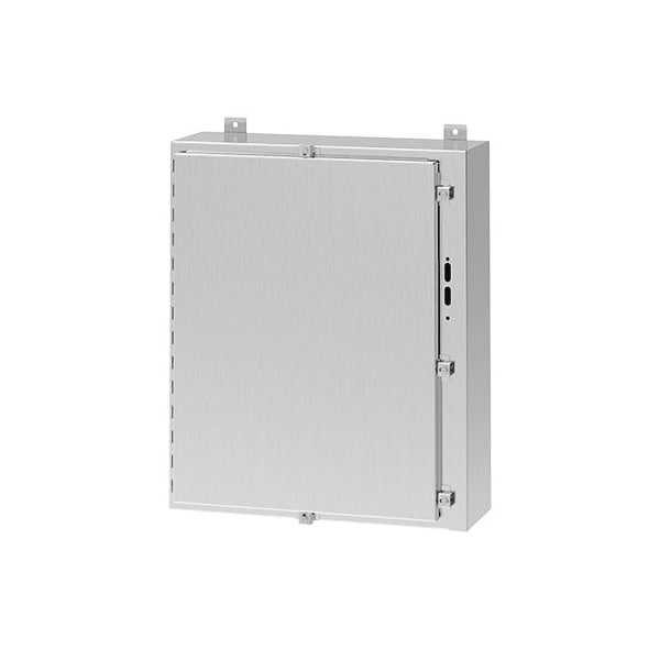 Nvent Hoffman 304 Stainless Steel Electrical Enclosures, 36 in H, 8 in D, 31.38 in W, NEMA 4X, Hinged - A36HS3108SSLP