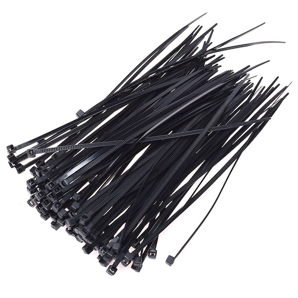 Q2 Products 8" Black UV Resist 50 lb Cable Tie 100/bag - CBL 8-50-BLK