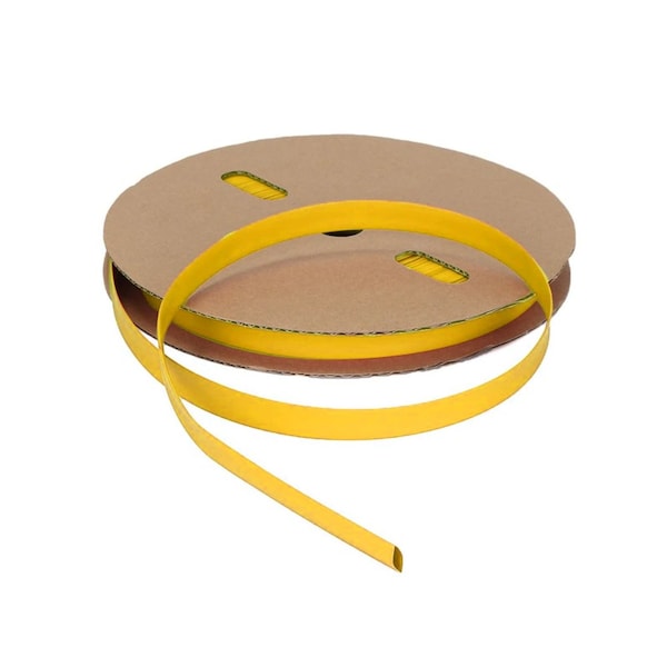 Kable Kontrol 3:1 Heat Shrink Tubing - Single Wall - 3/4" Inside Diameter - 100 Ft Spool - Yellow - hs3380-sp-yellow