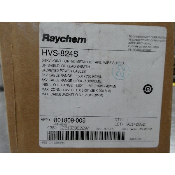 Raychem Insulating Wire Splice Kit & Heat Shrink Tubing - HVS-824S
