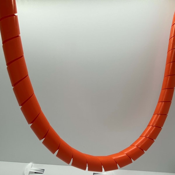 Heli-Tube 1 In. OD X 100FT Spiral Wrap Orange UV Resistant Polyethylene - HT 1 C OR UV-100