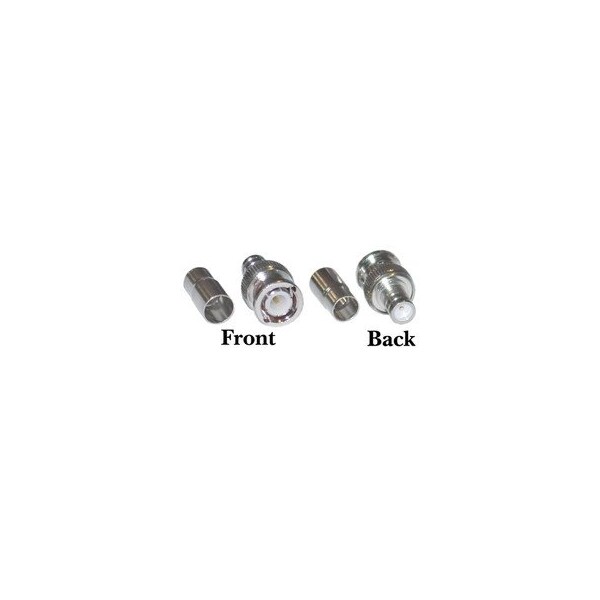 Swe-Tech 3C RG6 BNC Male Crimp On Connector, 2 Piece Set - FWT31X3-01420