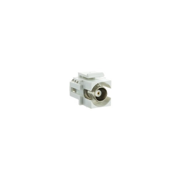Swe-Tech 3C Keystone Insert, BNC Coupler Female, White, 50 Ohm - FWT330-120WH