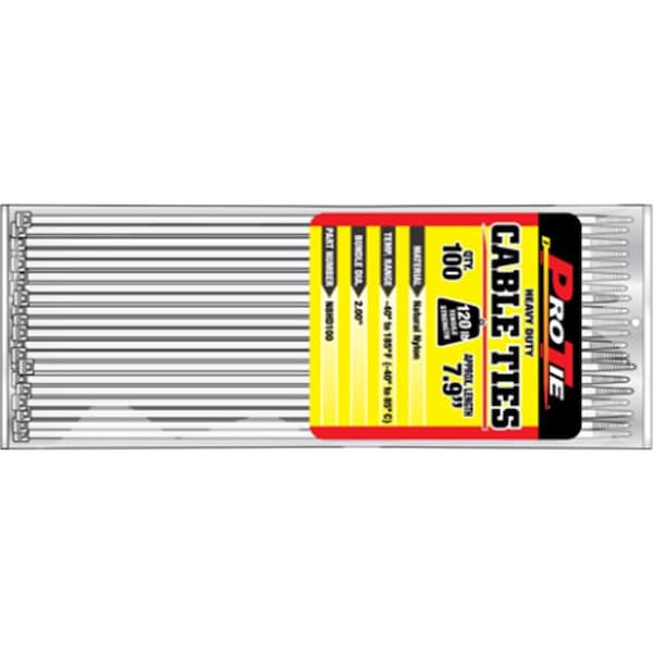 Kdar 145 in Heavy Duty Standard Cable Ties Black 100PK - B14HD100