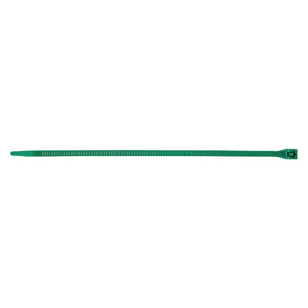 Gardner Bender Cable Tie, 8", 75 lb., Green, PK20 - 45-308G