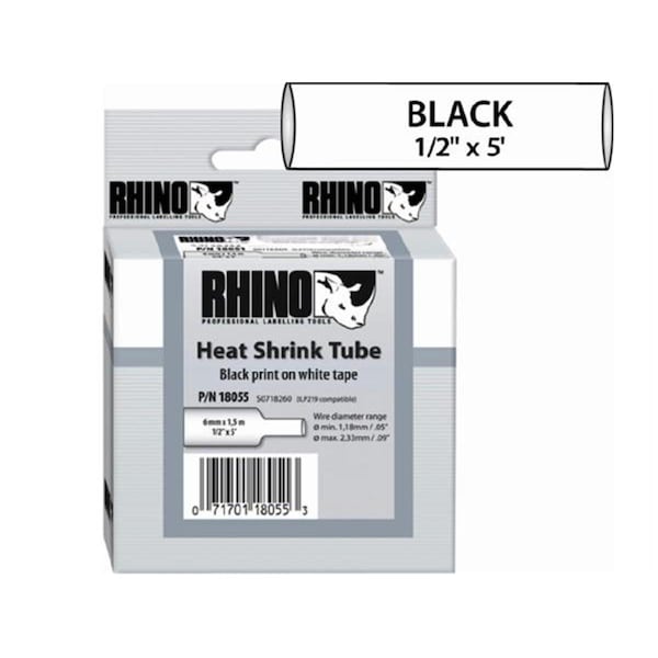 Sanford Rhino 1/2 White Heat Shrink Tubes - SA478397