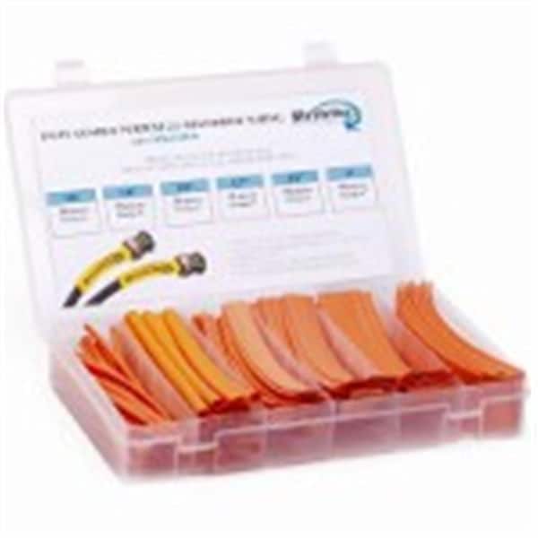 Techflex 6 in. Shrinkflex Heat Shrink Tubing Kit, 2 - 1 Shrink, Orange, 110PK - HSK2-OR-K