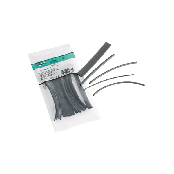 Panduit Heat Shrink Tubing Kit, Black, 14 Pc - HSTT-YK1