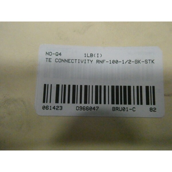 Te Connectivity Black 600V-Ac Wire Splice Kit & Heat Shrink Tubing - RNF-100-1/2-BK-STK