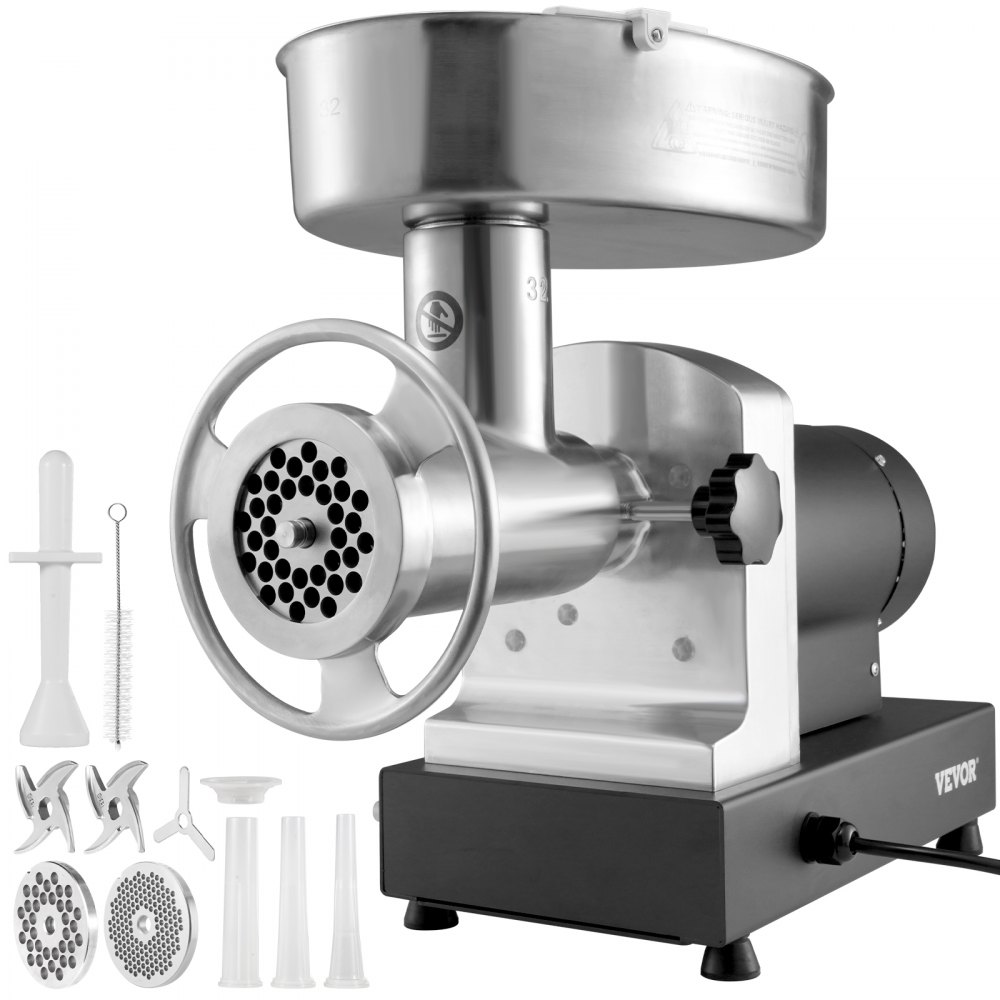 VEVOR Heavy Duty Electric Meat Grinder 992 Lb/H Capacity 1100W Sausage Stuffer - DDJR1100W9903O5FOV1