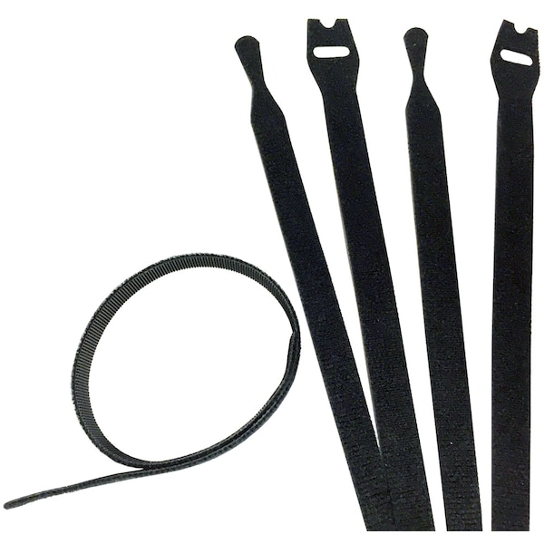 Electriduct Flame Retardant Hook & Loop One Wrap - Qty: 900 Pc Roll- Black - CT-VW-FR-900-BK