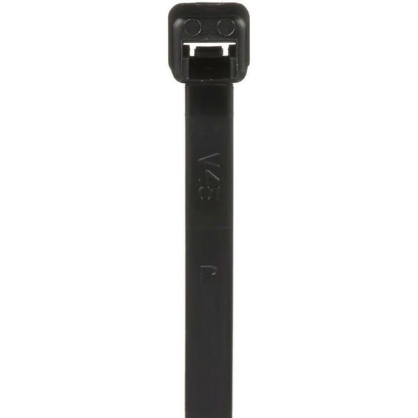 Panduit 7-13/32" L, 0.19" W, Black Plastic Cable Tie, Package quantity: 1000 - PLT2S-M30