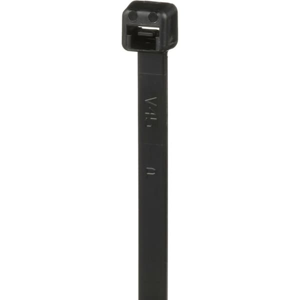 Panduit 7-13/32" L, 0.19" W, Black Plastic Cable Tie, Package quantity: 1000 - PLT2S-M30