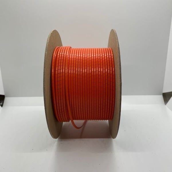 Heli-Tube 1/4 In. OD X 50FT Orange Polyethylene Spiral Wrap - HT 1/4 C OR-50