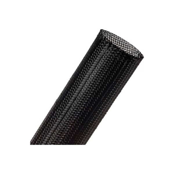 Techflex Techflex Clean Cut Fray Resistant Sleeving 1.50in Dia., 50', Black - CCP1.50BK-50