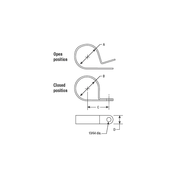 Electriduct Heavy Duty Nylon Cable Clamps- 1.5" x 50pcs- White - CT-NCC-150-50-WT