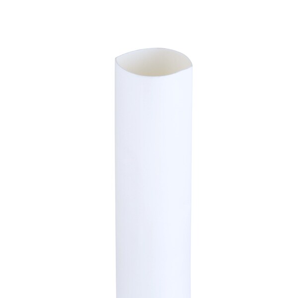 3M Shrink Tubing, 0.5in ID, White, 4ft, PK100 - FP-301-1/2-White-4'-Bulk