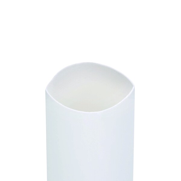 3M Shrink Tubing, 0.5in ID, White, 4ft, PK100 - FP-301-1/2-White-4'-Bulk