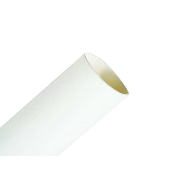 3M Shrink Tubing, 0.5in ID, White, 4ft, PK100 - FP-301-1/2-White-4'-Bulk