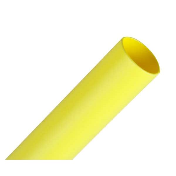 3M Shrink Tubing, 0.375in ID, Yellw, 4ft, PK125 - FP301-3/8-48"-YELLOW-125 PCS