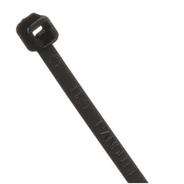 Panduit Cbltie, Mini, 4", Ht-Rst Nyl, Blk, PK5000 - PLT1M-XMR30