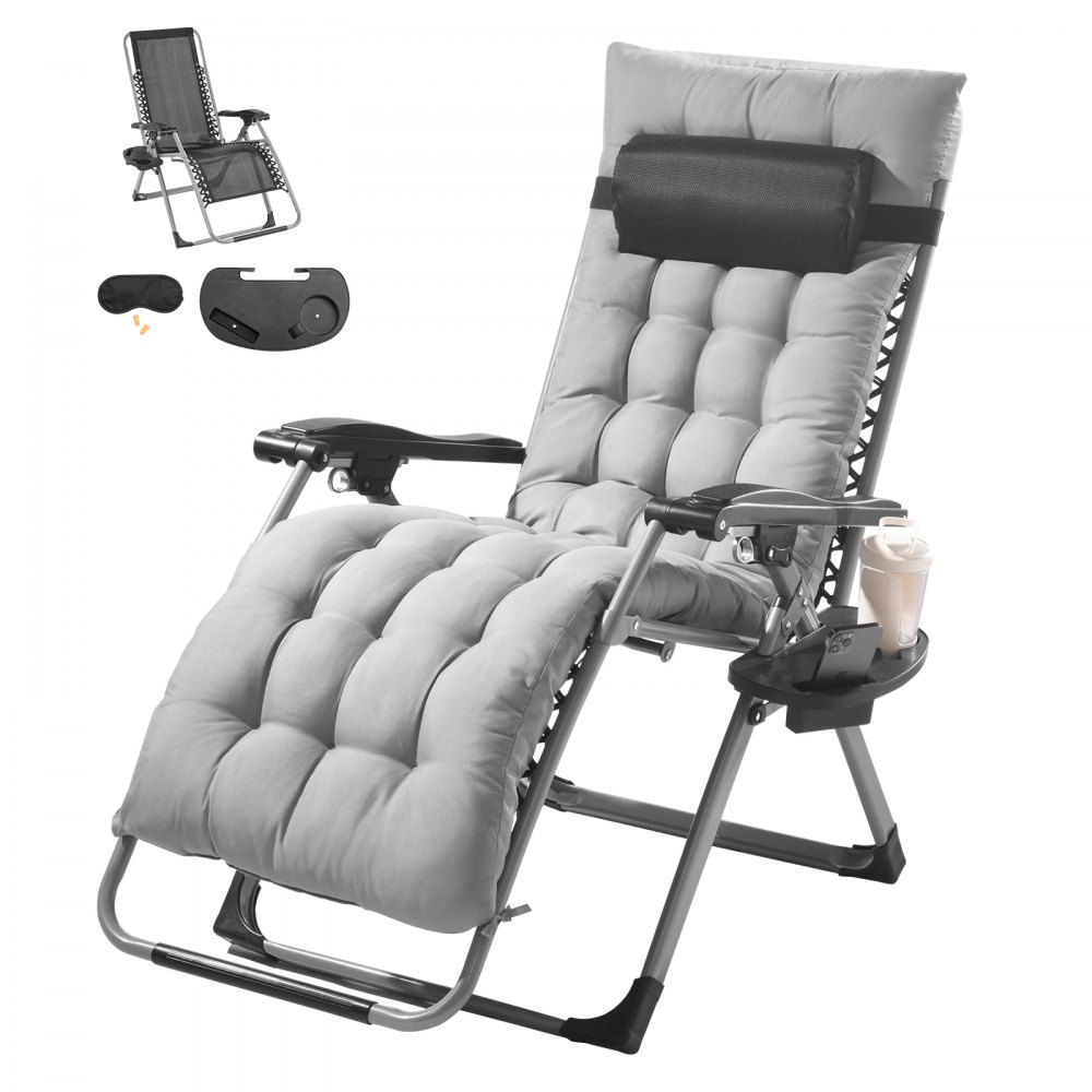VEVOR Zero Gravity Chair 26" Zero Gravity Recliner Lounge Chair Indoor & Outdoor - LZLTYHS26HHKDFO3ZV0