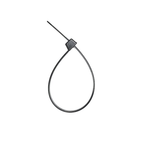 South Main Hardware 8-in 120-lb, Black, 100 Standard Nylon Tie - 222264