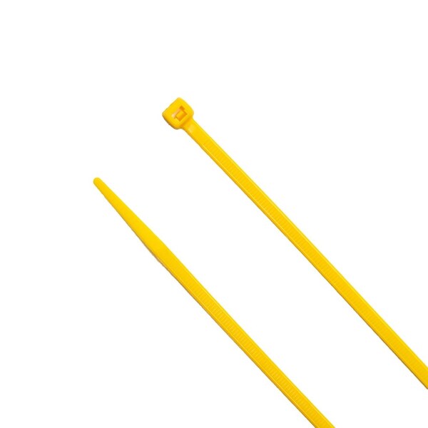 South Main Hardware 8-in   75-lb, Yellow, 100 Standard Nylon Tie - 220146
