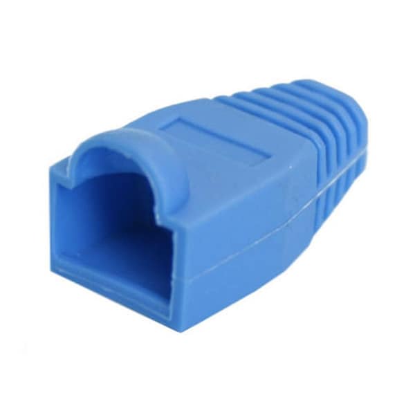Quest Technology International Rj45 Strain Relief Boots, 50 Pack - Blue - NMB-1002