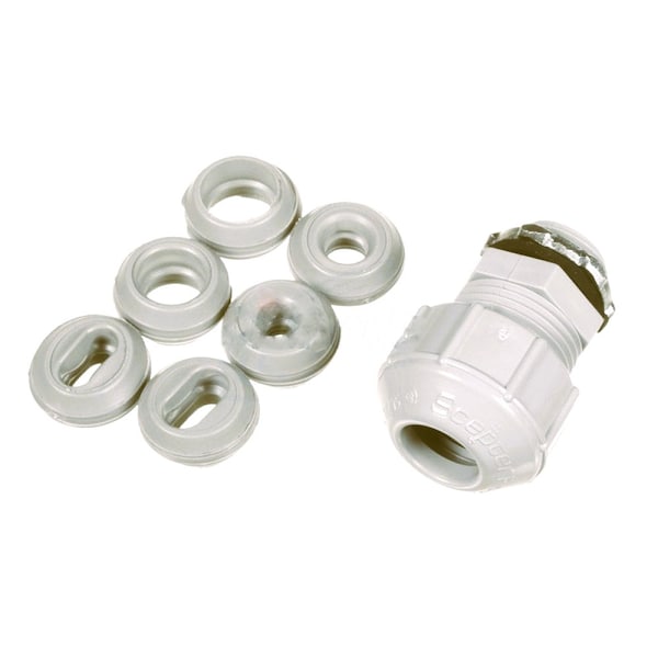 American Imaginations 0.5 in. Plastic Strain Relief Connector - AI-36584