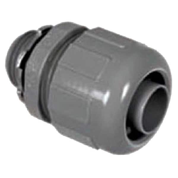 Tool Straight Liquidtight Connector 1 nm, Gray - 0.75 in. - TO2683594